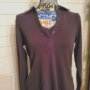 Bass Womens long sleeve collar shirt